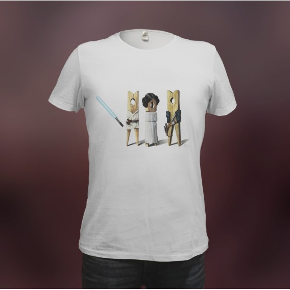 Camiseta "Han Luke Leia"
